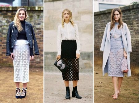 koronkowe spódnice pod kolana