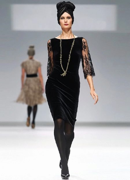 Velor dress with instructions