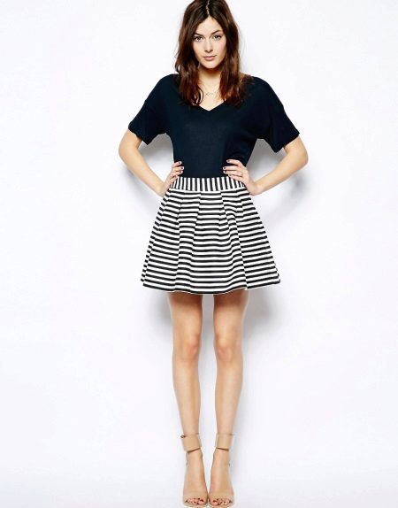Mini Striped Skirt