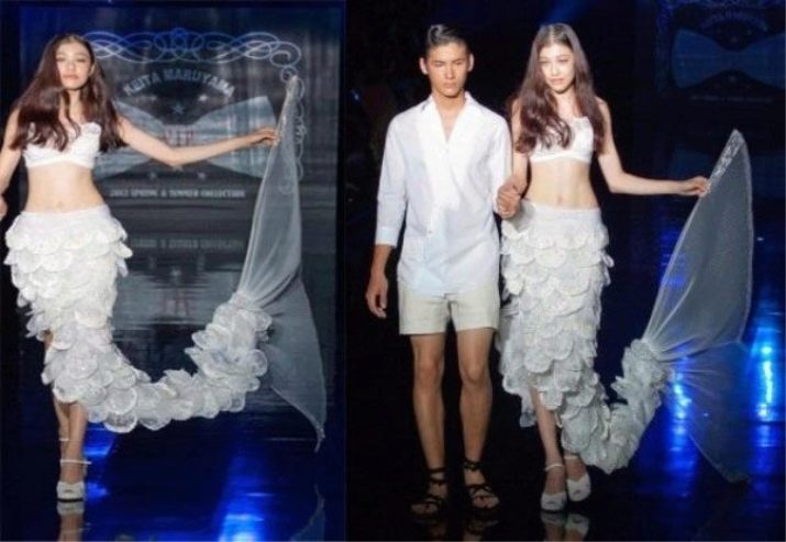 Scary wedding dress mermaid